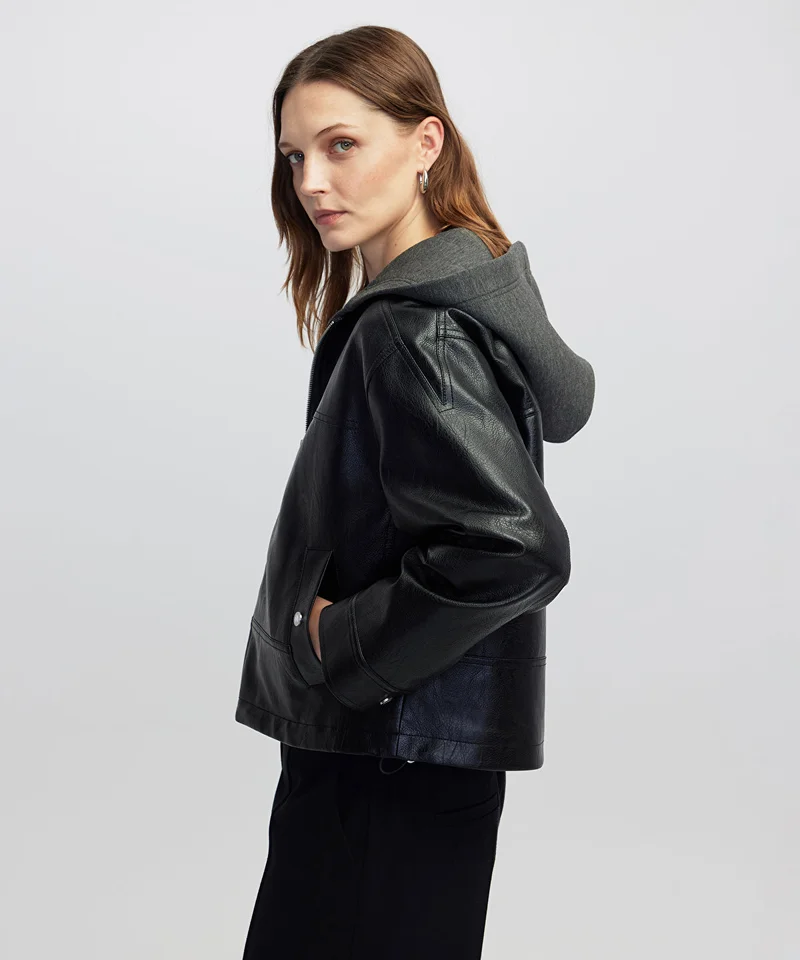 Ipekyol  Mixed Media Color-Block Coat for Women | Best Price UAE